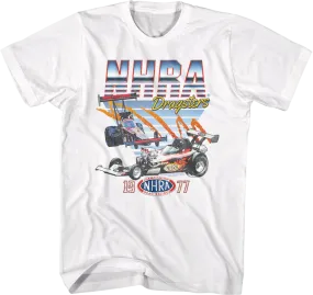1977 Dragsters National Hot Rod Association T-Shirt