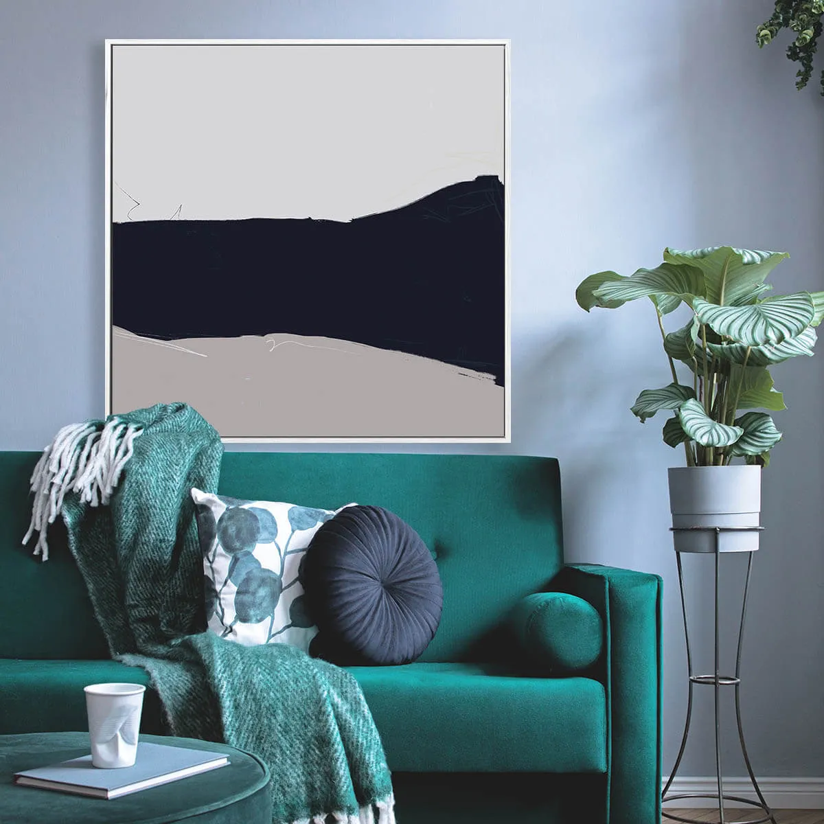 Abstract Study III Framed Canvas