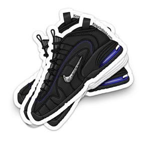 Air Penny 1 "Black Metallic Silver" Sneaker Sticker Air Penny 1 "Black Metallic Silver" Sneaker Sticker