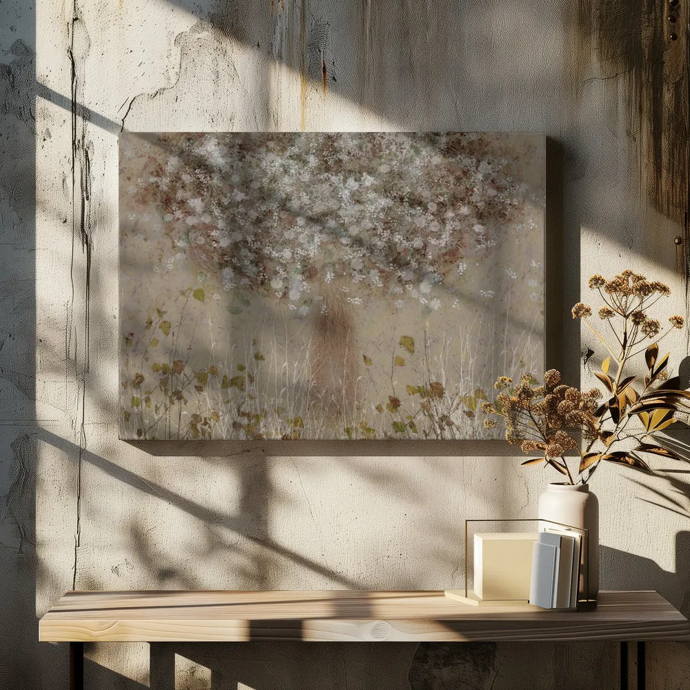All Seasons by Nel Talen- Abstract Floral Stretched Canvas, Poster or Fine Art Print