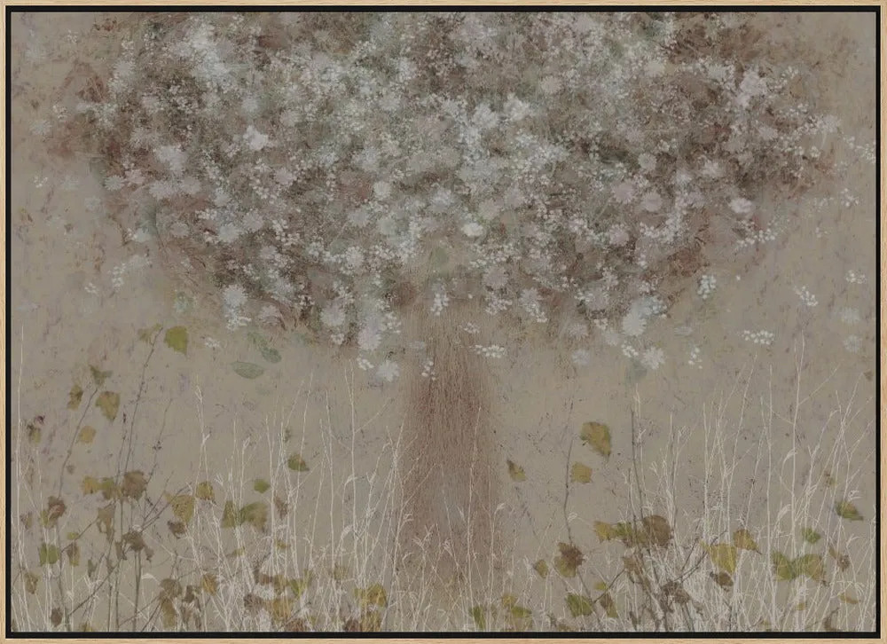 All Seasons by Nel Talen- Abstract Floral Stretched Canvas, Poster or Fine Art Print