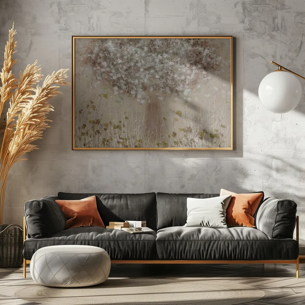 All Seasons by Nel Talen- Abstract Floral Stretched Canvas, Poster or Fine Art Print