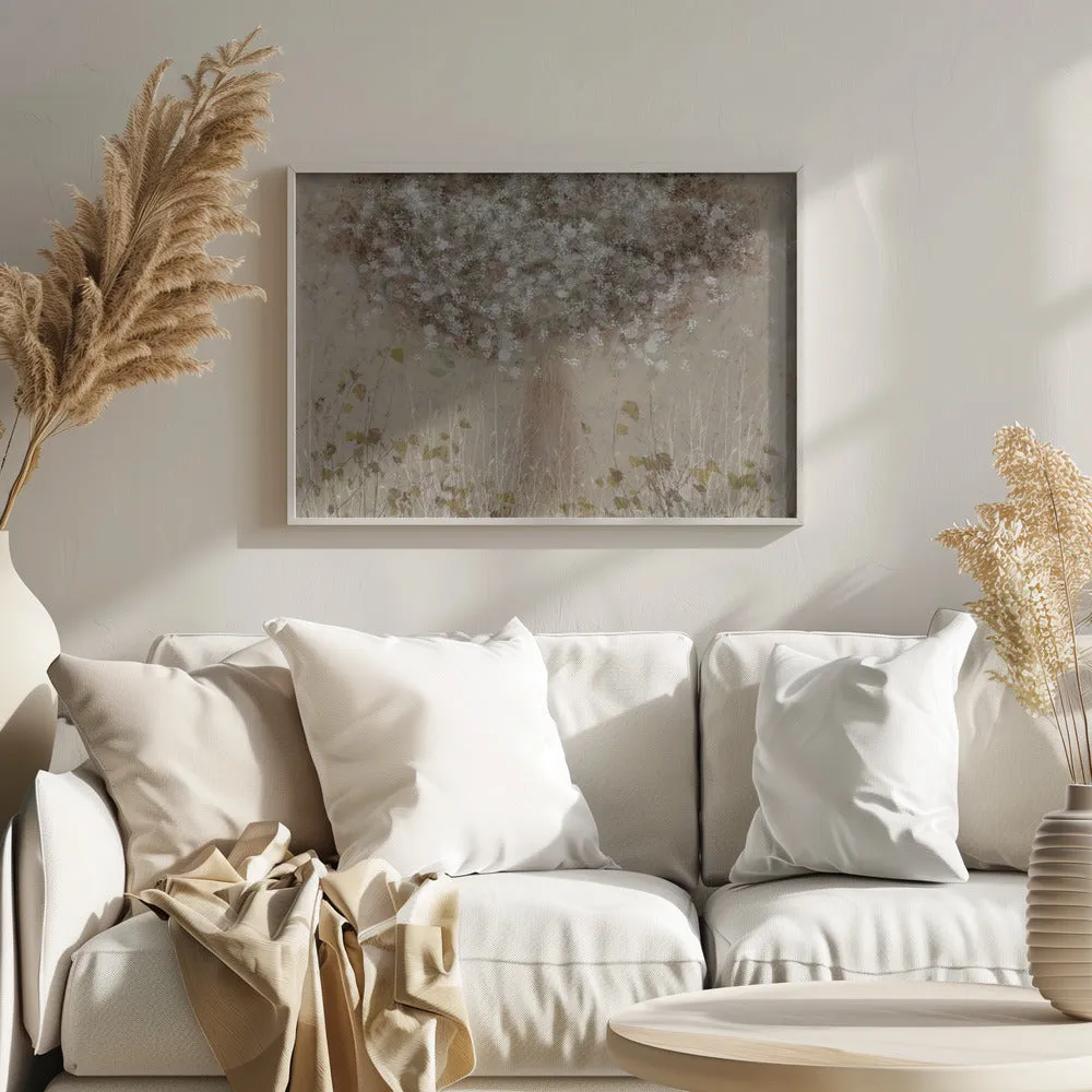 All Seasons by Nel Talen- Abstract Floral Stretched Canvas, Poster or Fine Art Print