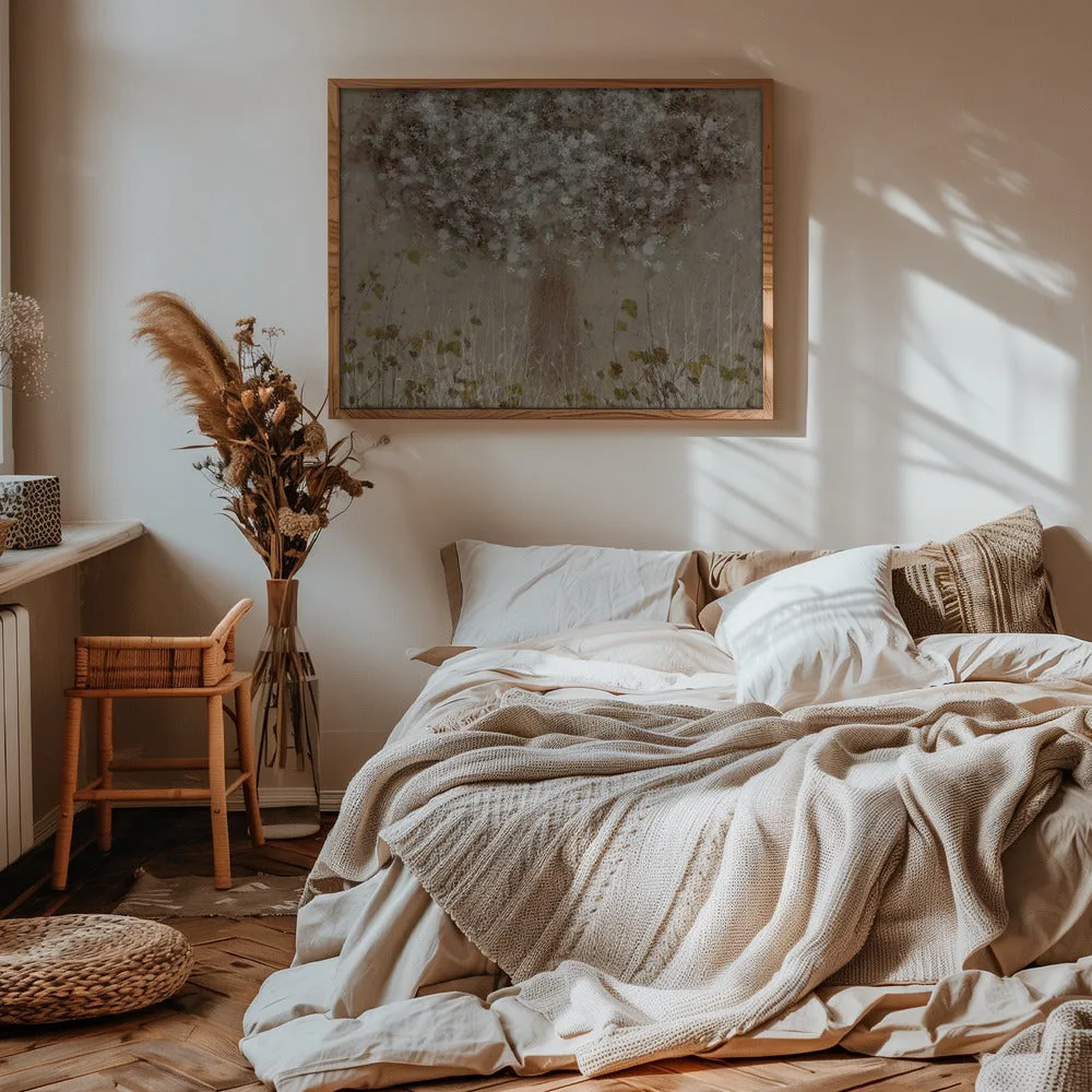 All Seasons by Nel Talen- Abstract Floral Stretched Canvas, Poster or Fine Art Print