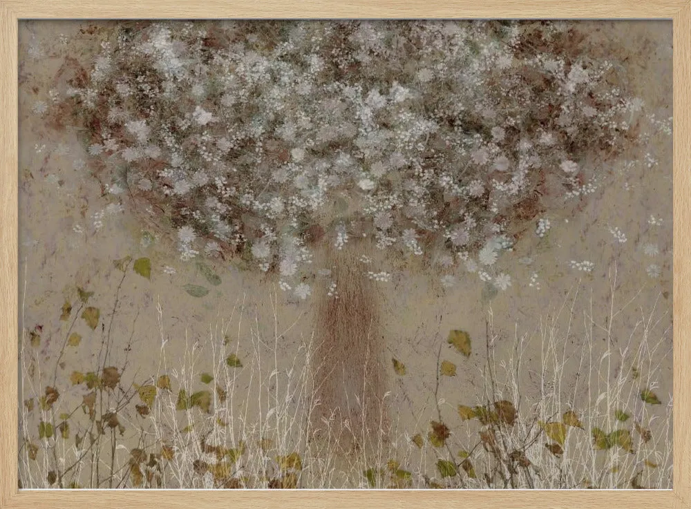 All Seasons by Nel Talen- Abstract Floral Stretched Canvas, Poster or Fine Art Print