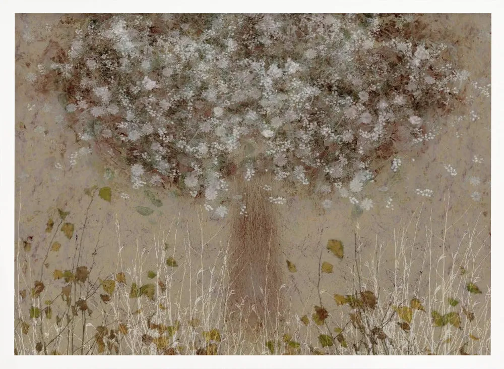 All Seasons by Nel Talen- Abstract Floral Stretched Canvas, Poster or Fine Art Print