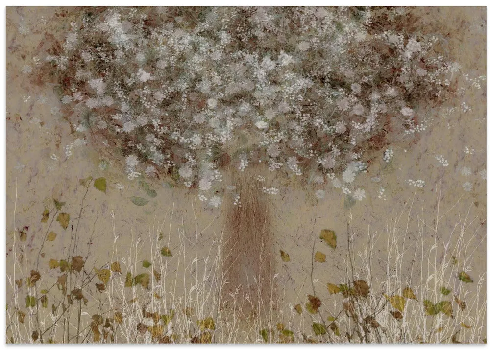 All Seasons by Nel Talen- Abstract Floral Stretched Canvas, Poster or Fine Art Print