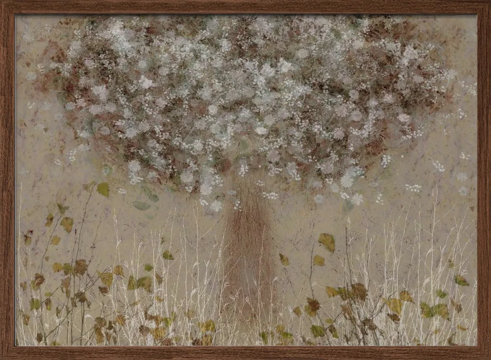 All Seasons by Nel Talen- Abstract Floral Stretched Canvas, Poster or Fine Art Print