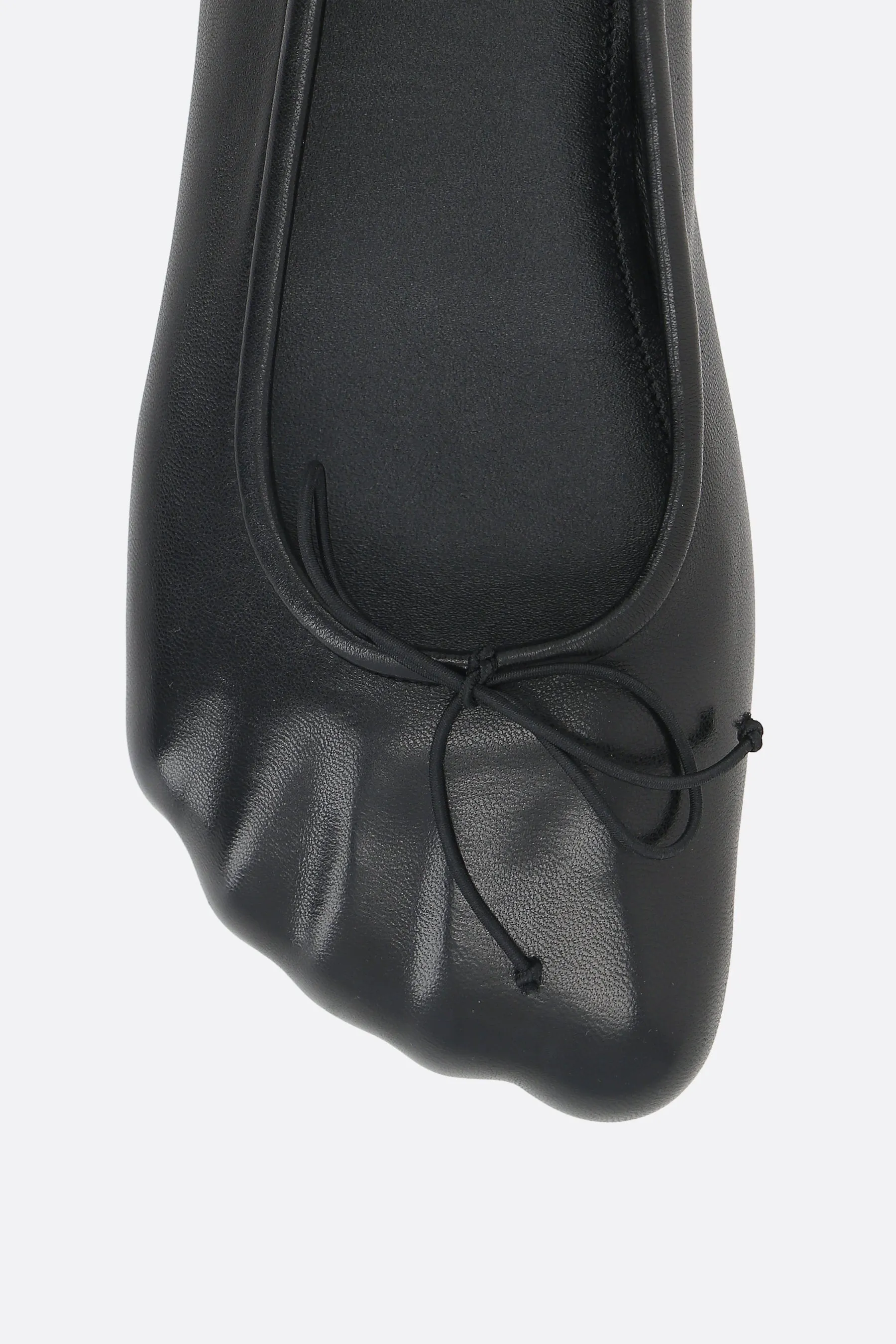 Anatomic smooth leather ballerinas