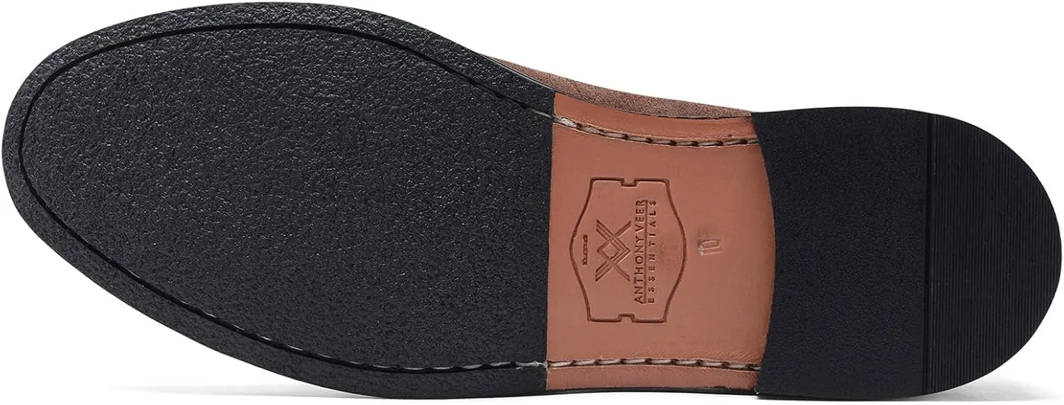 Anthony Veer Sherman Penny Loafers for Men | Blake Stitch Construction | Ortholite® Cushioned Footbed