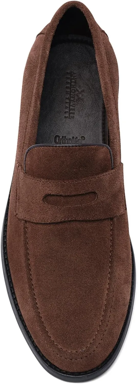 Anthony Veer Sherman Penny Loafers for Men | Blake Stitch Construction | Ortholite® Cushioned Footbed