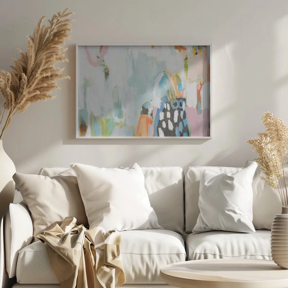 B W Abstract - Stretched Canvas, Poster or Fine Art Print