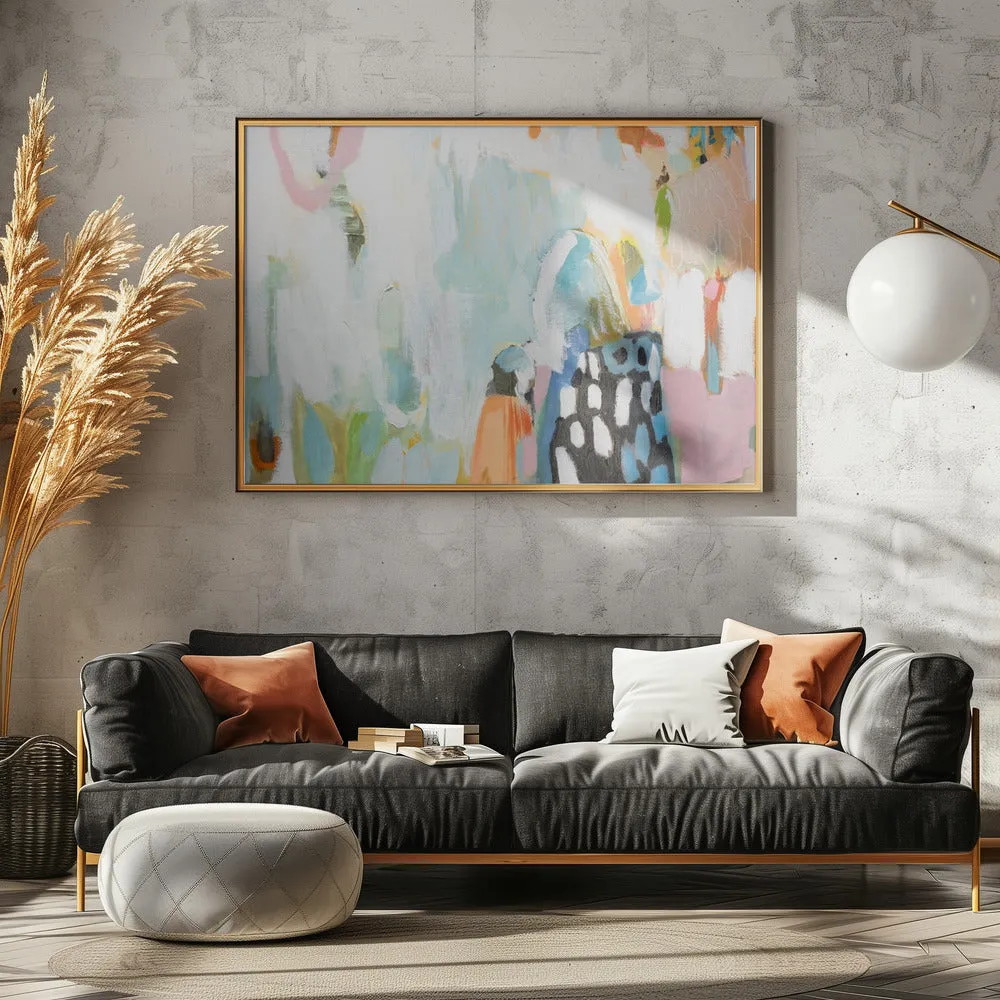 B W Abstract - Stretched Canvas, Poster or Fine Art Print