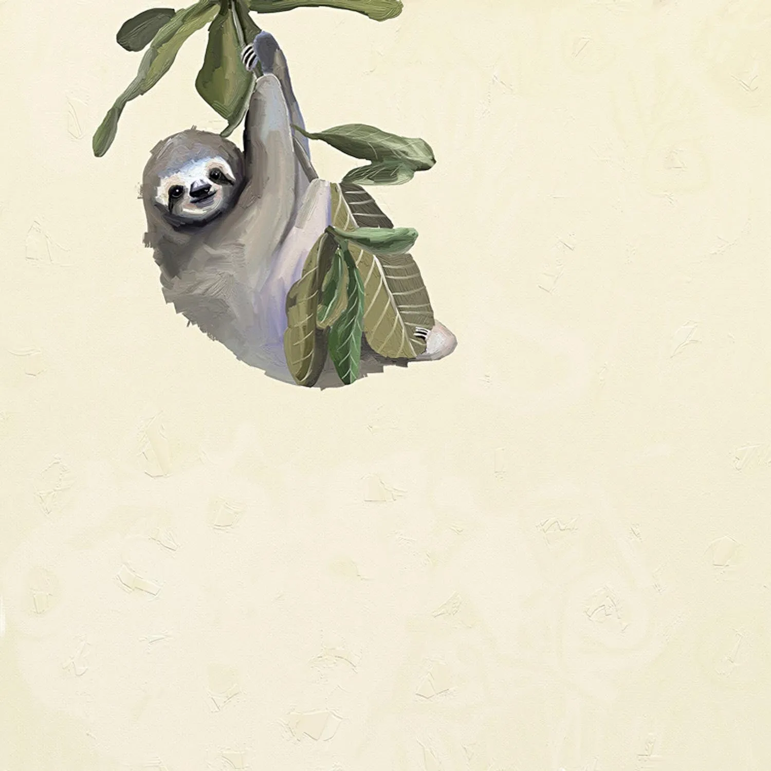 Baby Sloth Canvas Wall Art