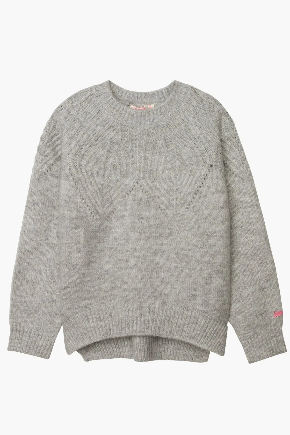 Billieblush Eyelet Knit Girls Sweater