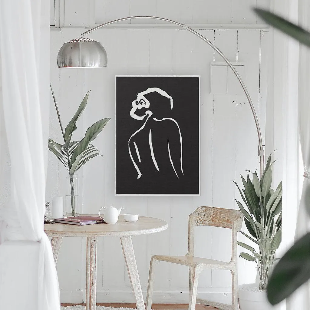 Black & White Nude Framed Canvas