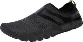 Black Water Shoes Size 10 Women Lightweight Quick Drying Barefoot Water Shoes Men Extra Wide