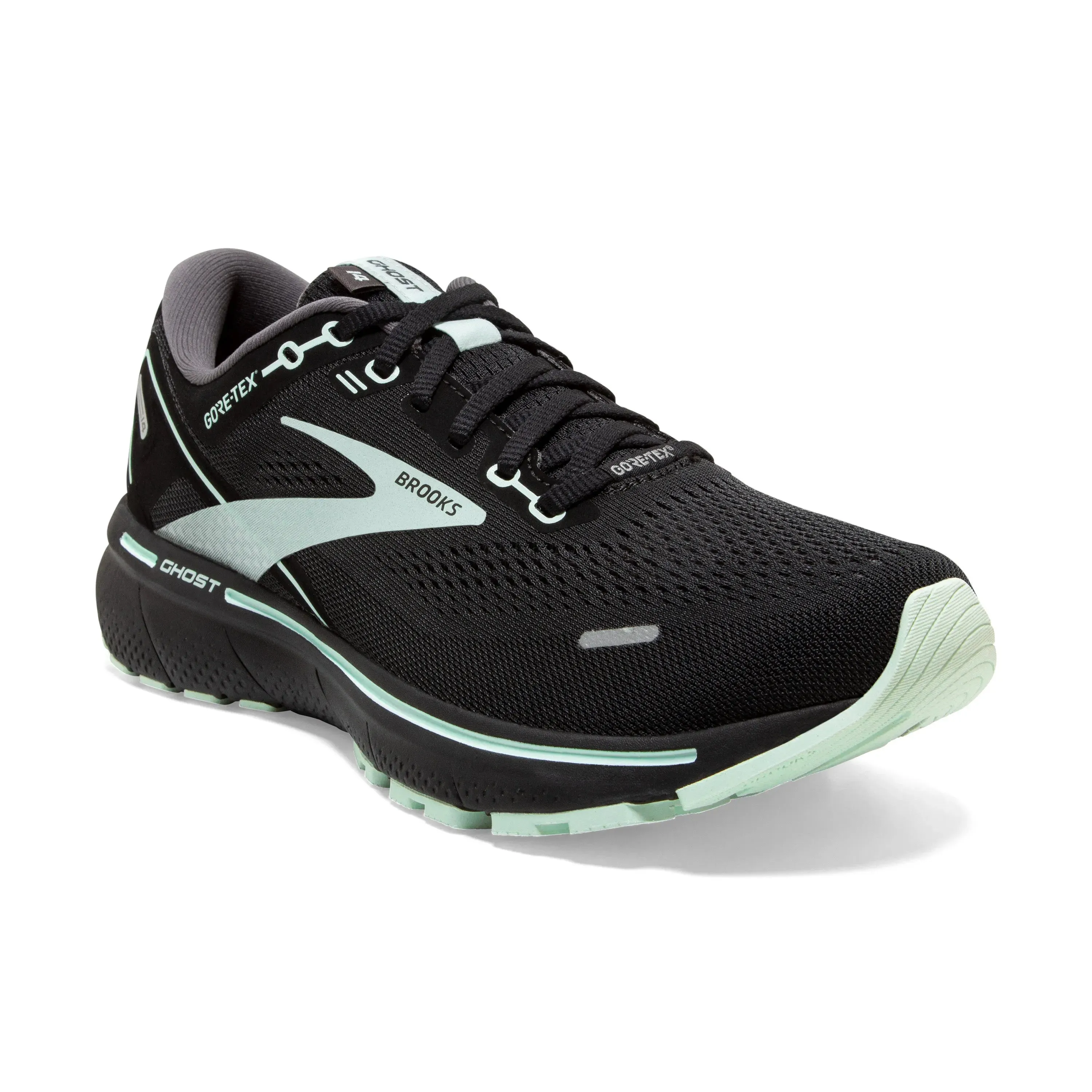 Womens Brooks Ghost 14 GTX Waterproof Running Shoes with Gore-Tex
