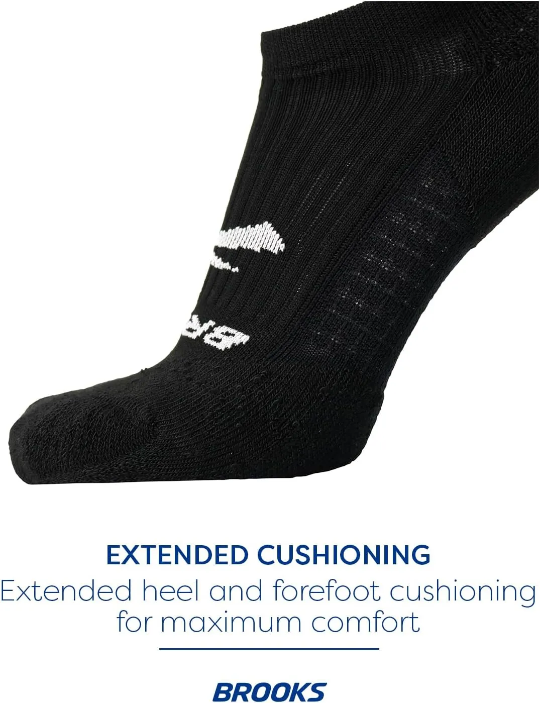 Brooks Ghost Quarter Socks I Performance Running Cushioned Socks with Arch Support for Men & Women