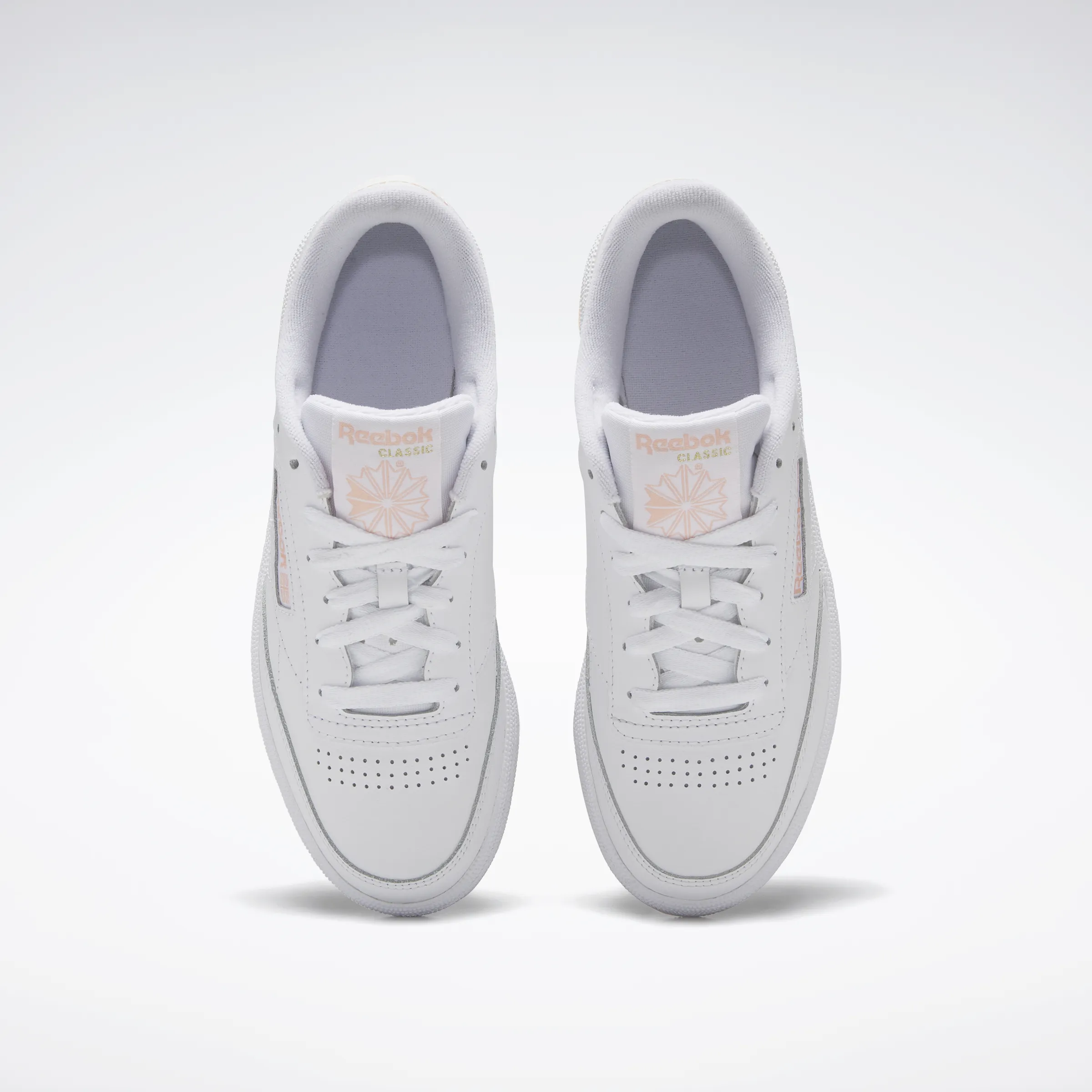 Club C 85 Shoes White/White/Aura Orange