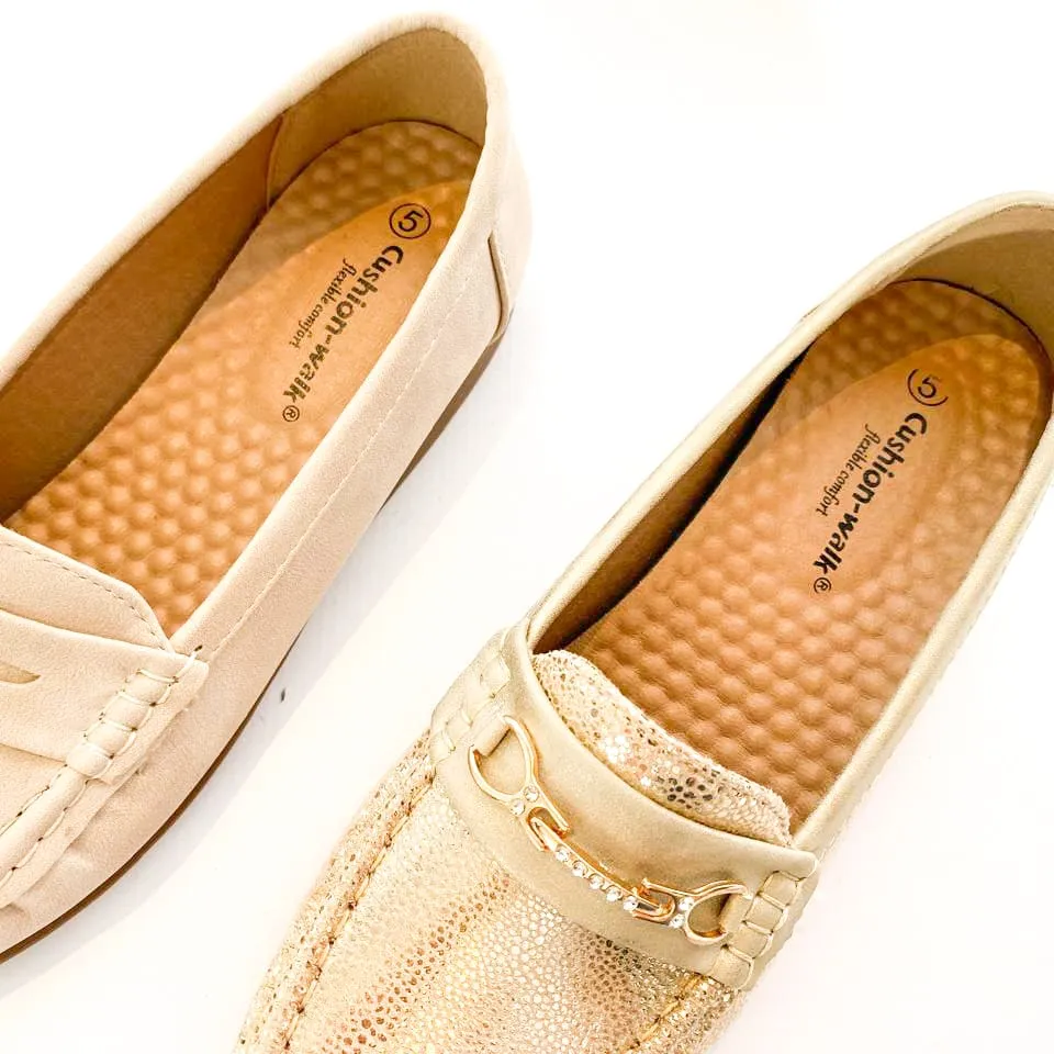 Cushion-Walk gold comfort moccasin