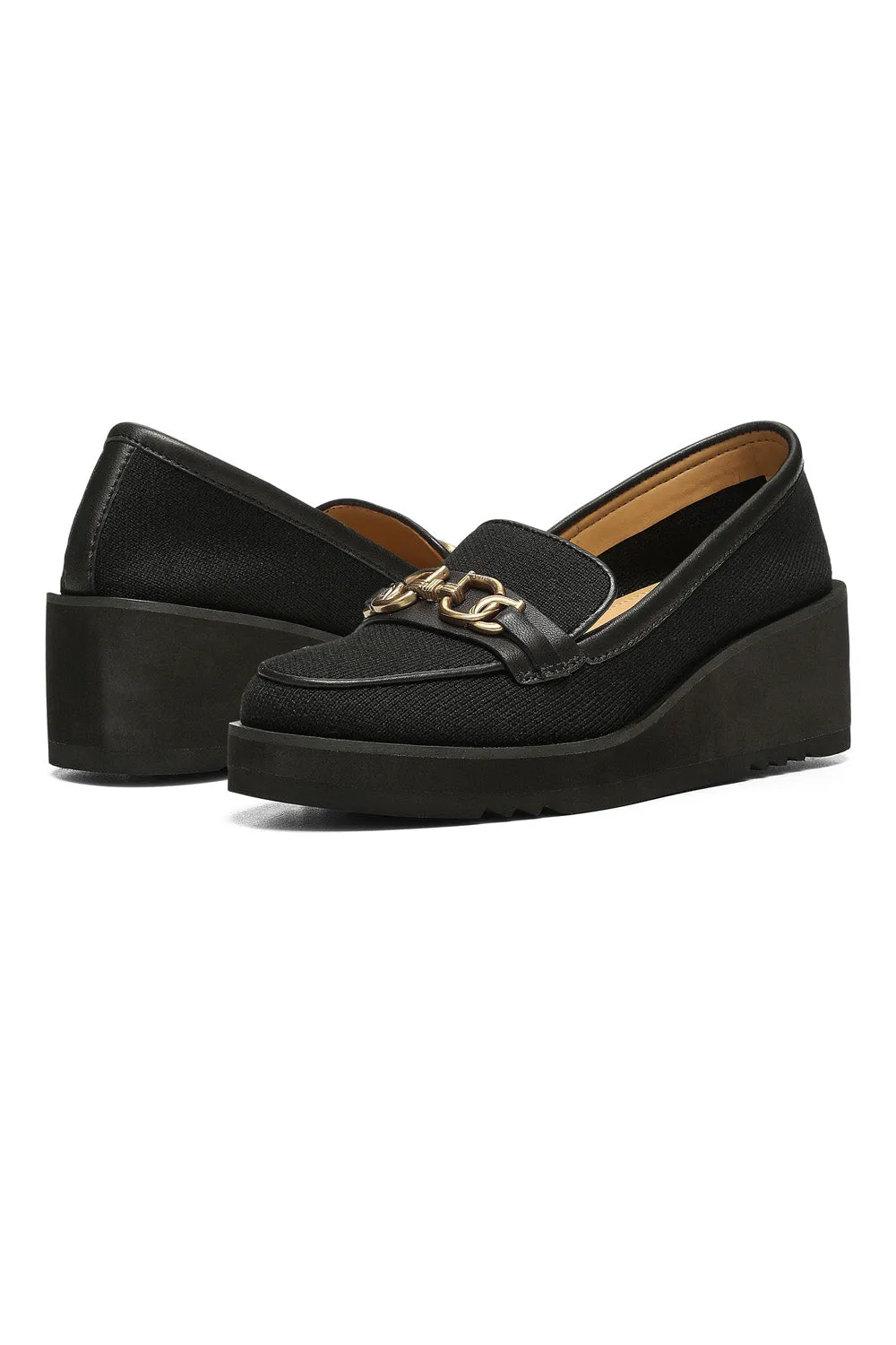 Edward Wedge Loafers - Black