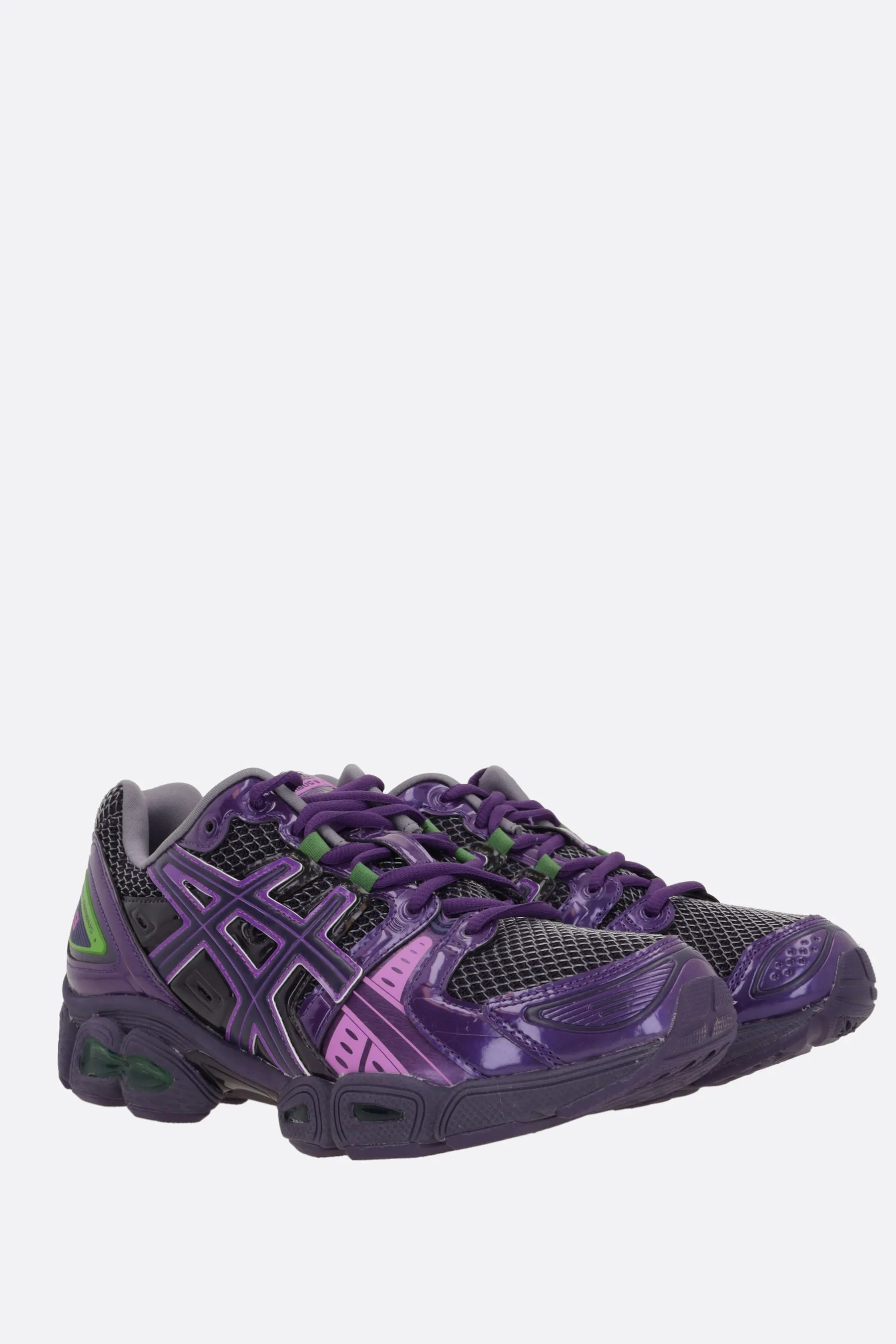 Gel-Nimbus 9 mesh and faux leather sneakers