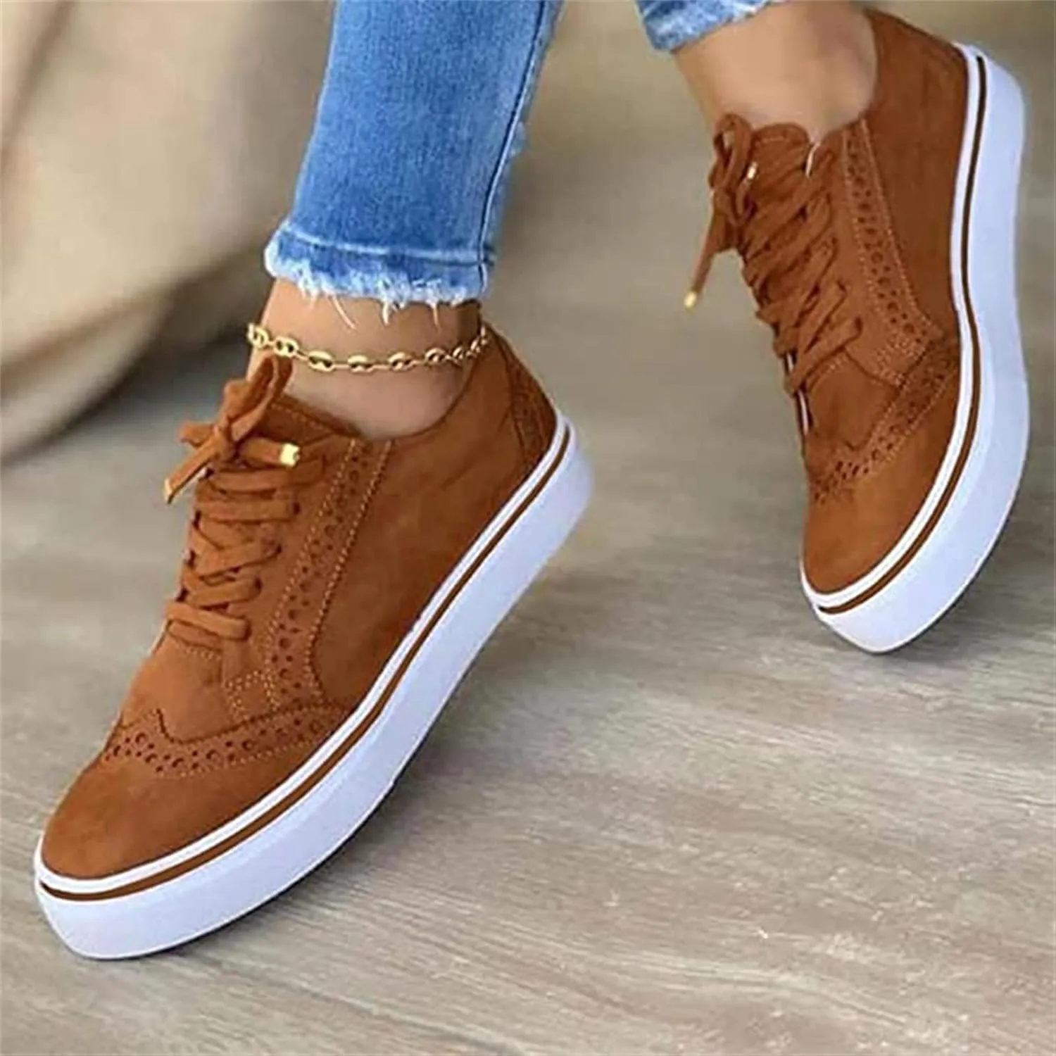 Lausiuoe Shoes for Women Sneakers Slip On Fashion Canvas Shoes Lightweight Non-Slip Casual Comfortable Walking Flat Loafers