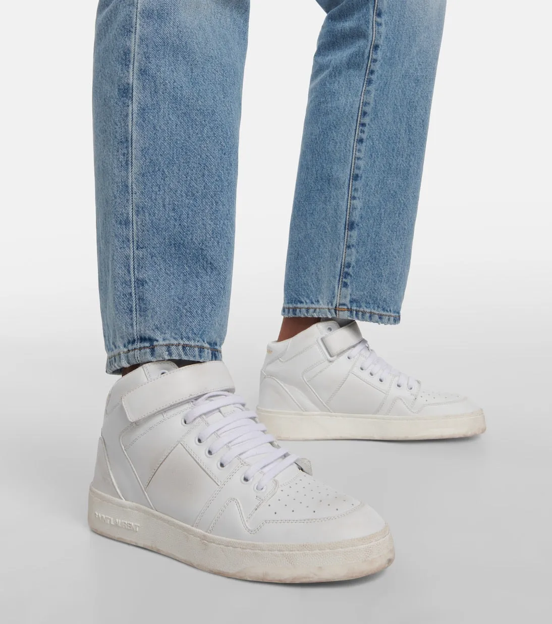 Lax sneakers in Saint Laurent leather, white