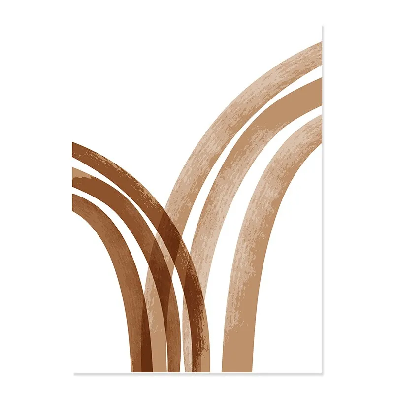 Light White Beige Terracotta Minimalist Abstract Gallery Wall Art Fine Art Canvas Prints Pictures For Modern Living Room Bedroom Art Decor