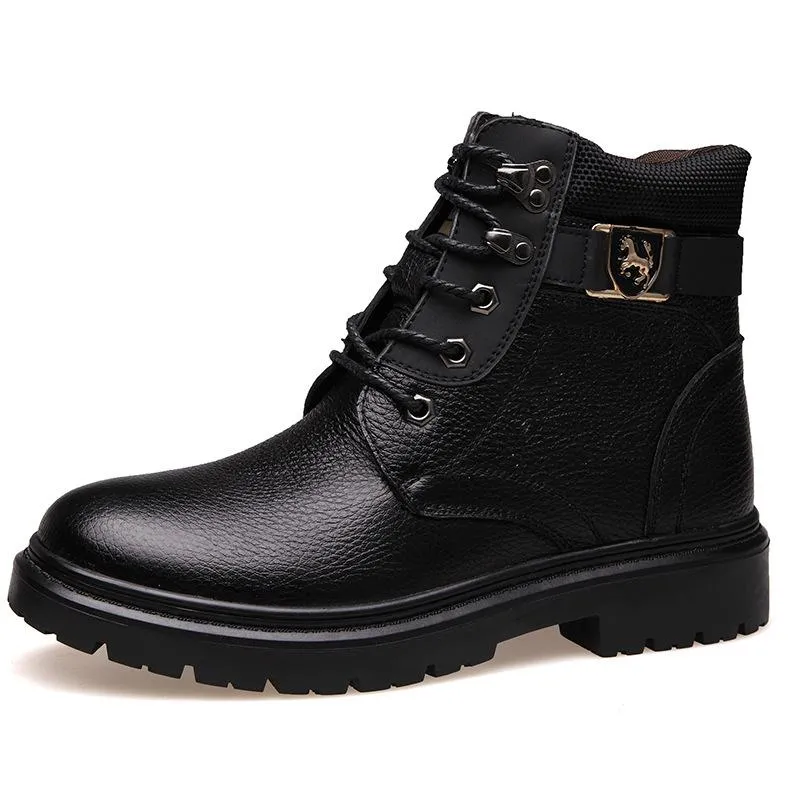 🔥Limited Time Offer 49% OFF🔥Men's autumn and winter British casual top layer cowhide Martin boots
