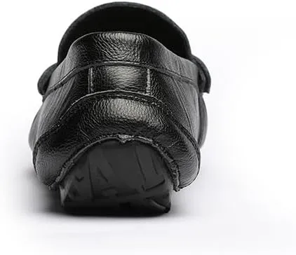 Loafers for Men Round Toe Vegan Leather with Tassel Driving Loafers Slip Resistant Anti-Slip Comfortable Party Slip-ons