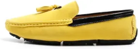 Loafers for Men Round Toe Vegan Suede Leather Driving Loafers with Tassel Comfortable Lightweight Anti-Slip Party Casual Slip-on