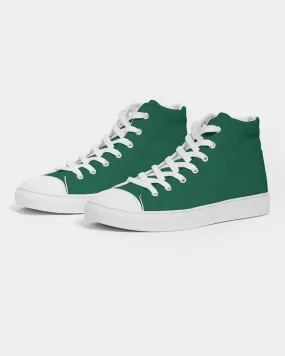 Medium Dark Cool Green Men's High-top Canvas Sneakers | Men's | Medium Dark Pure Cool Green | C100M0Y75K60