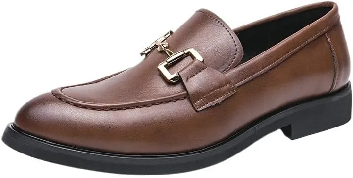 Men's Dress Slip-on Classic Loafers Formal Shoes for Daily Walking Business Shoes
