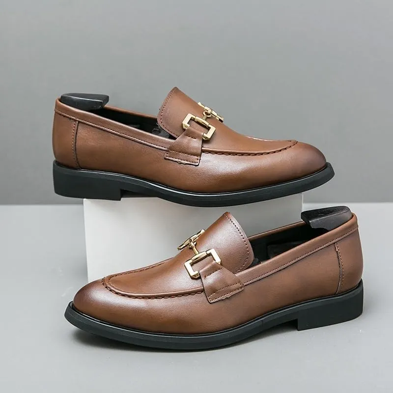 Men's Dress Slip-on Classic Loafers Formal Shoes for Daily Walking Business Shoes