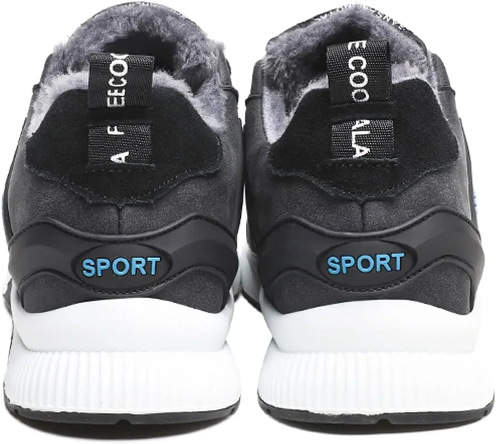 Men's Elevator Sneakers Invisible Height Increasing Leather Upper Lace up Fashion Sneakers