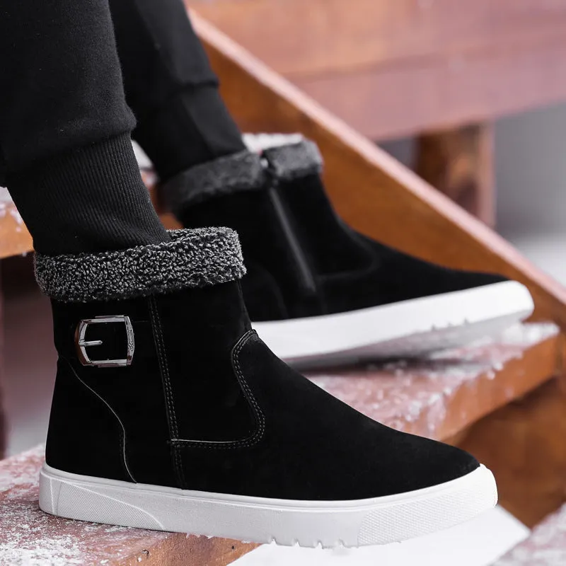 Men's Martin Boots Winter plus Size Sports Low-Cut Cotton Boots