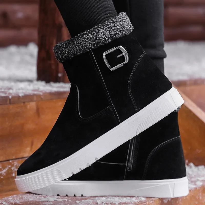 Men's Martin Boots Winter plus Size Sports Low-Cut Cotton Boots