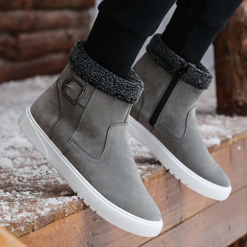 Men's Martin Boots Winter plus Size Sports Low-Cut Cotton Boots