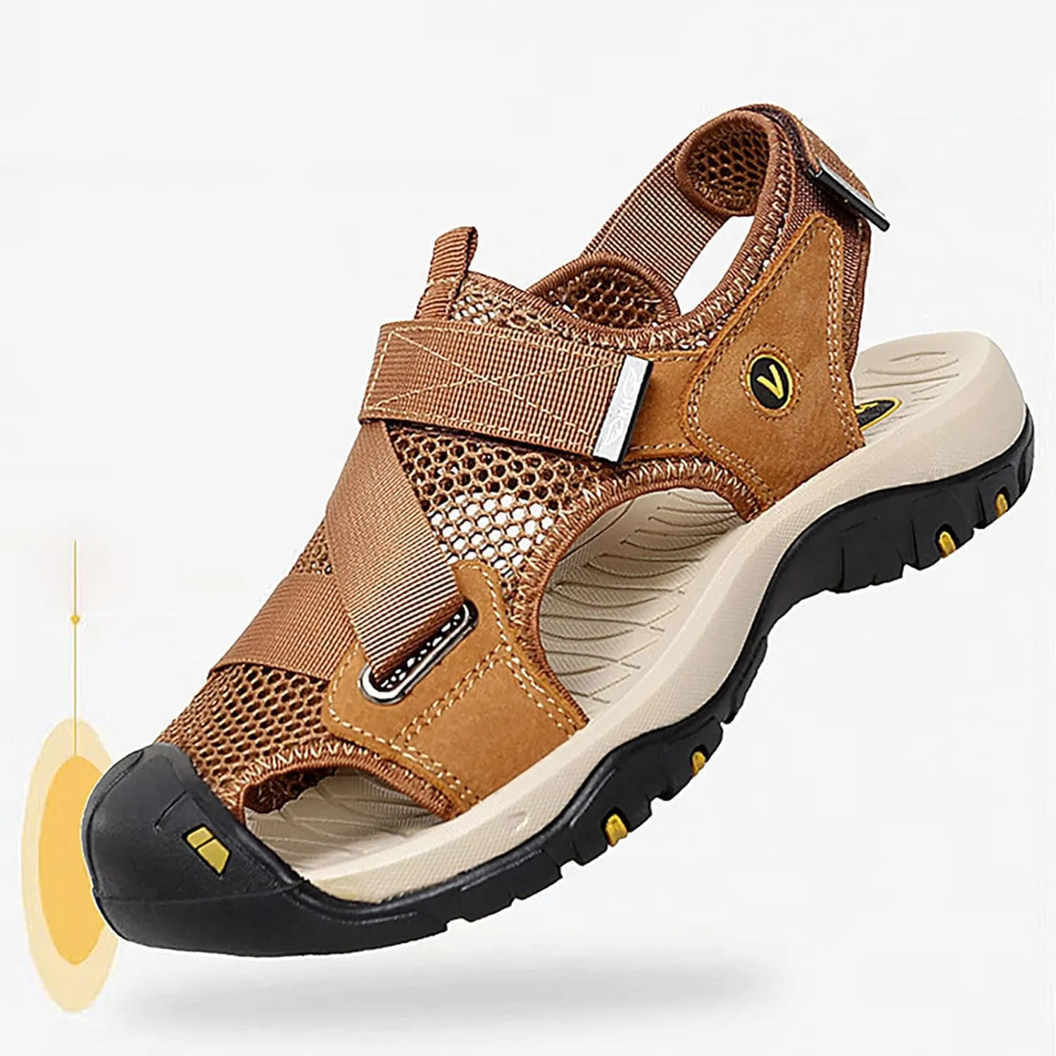 Men's Sandals Non Slip Sandals Sport Casual Beach Sandal Mens Strap Comfortable Sandal for Outdoor Beach