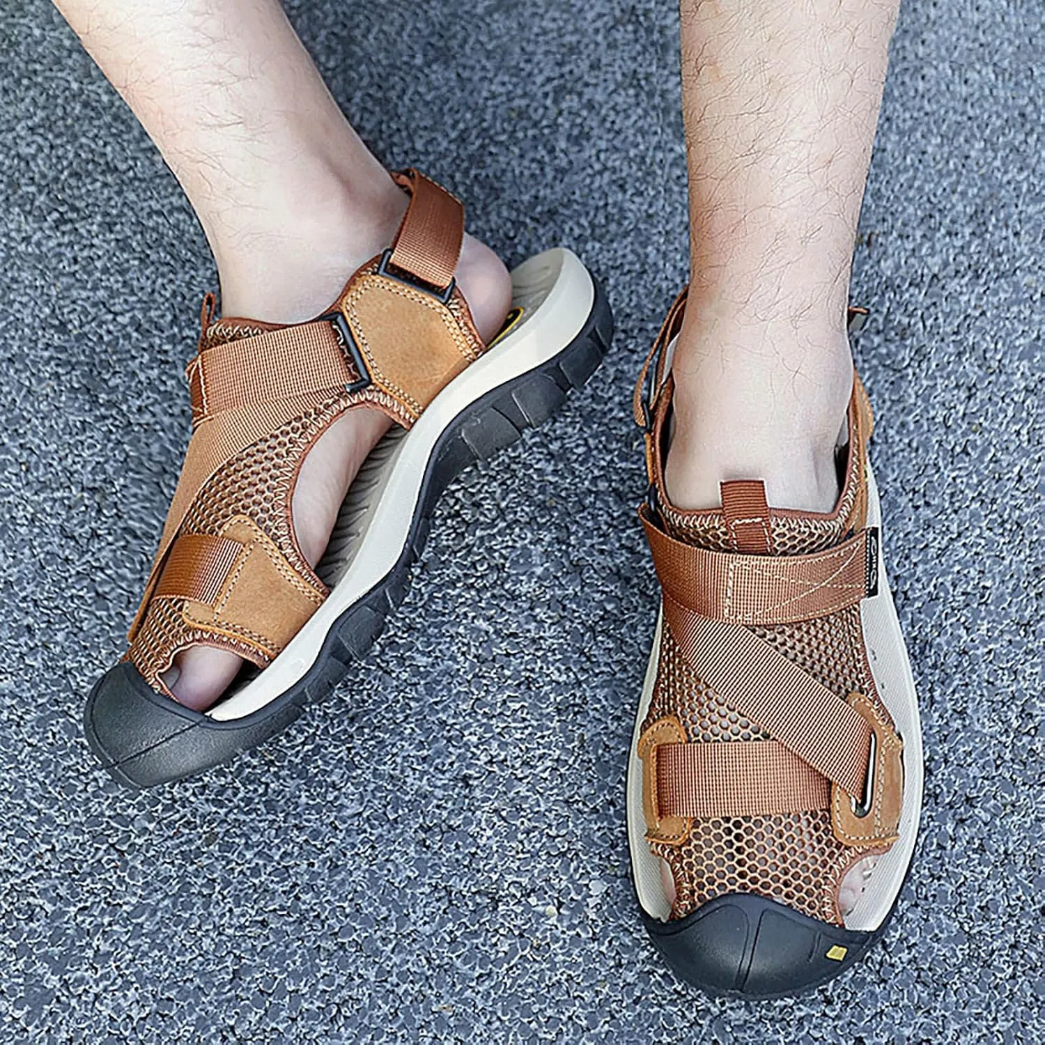 Men's Sandals Non Slip Sandals Sport Casual Beach Sandal Mens Strap Comfortable Sandal for Outdoor Beach