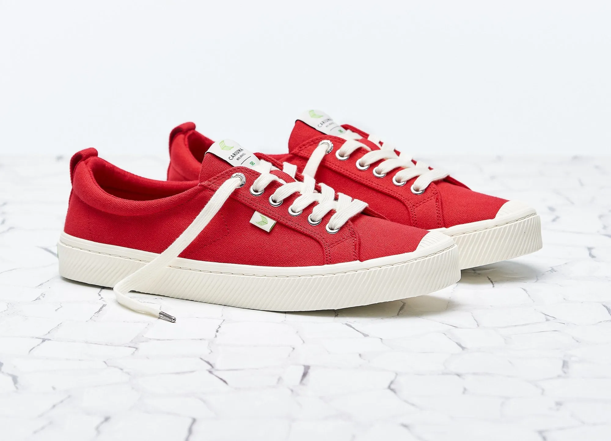 OCA Low Red Canvas Sneaker Men