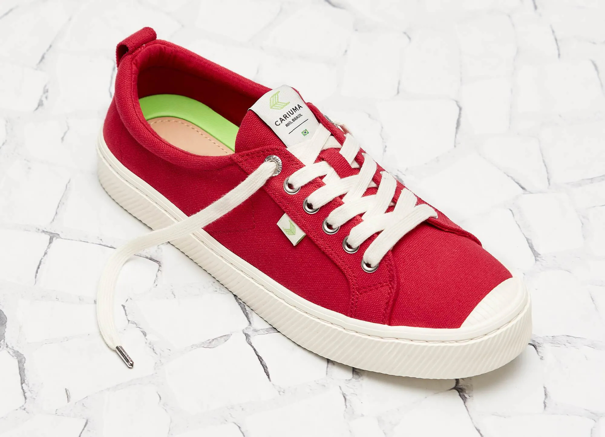 OCA Low Red Canvas Sneaker Men