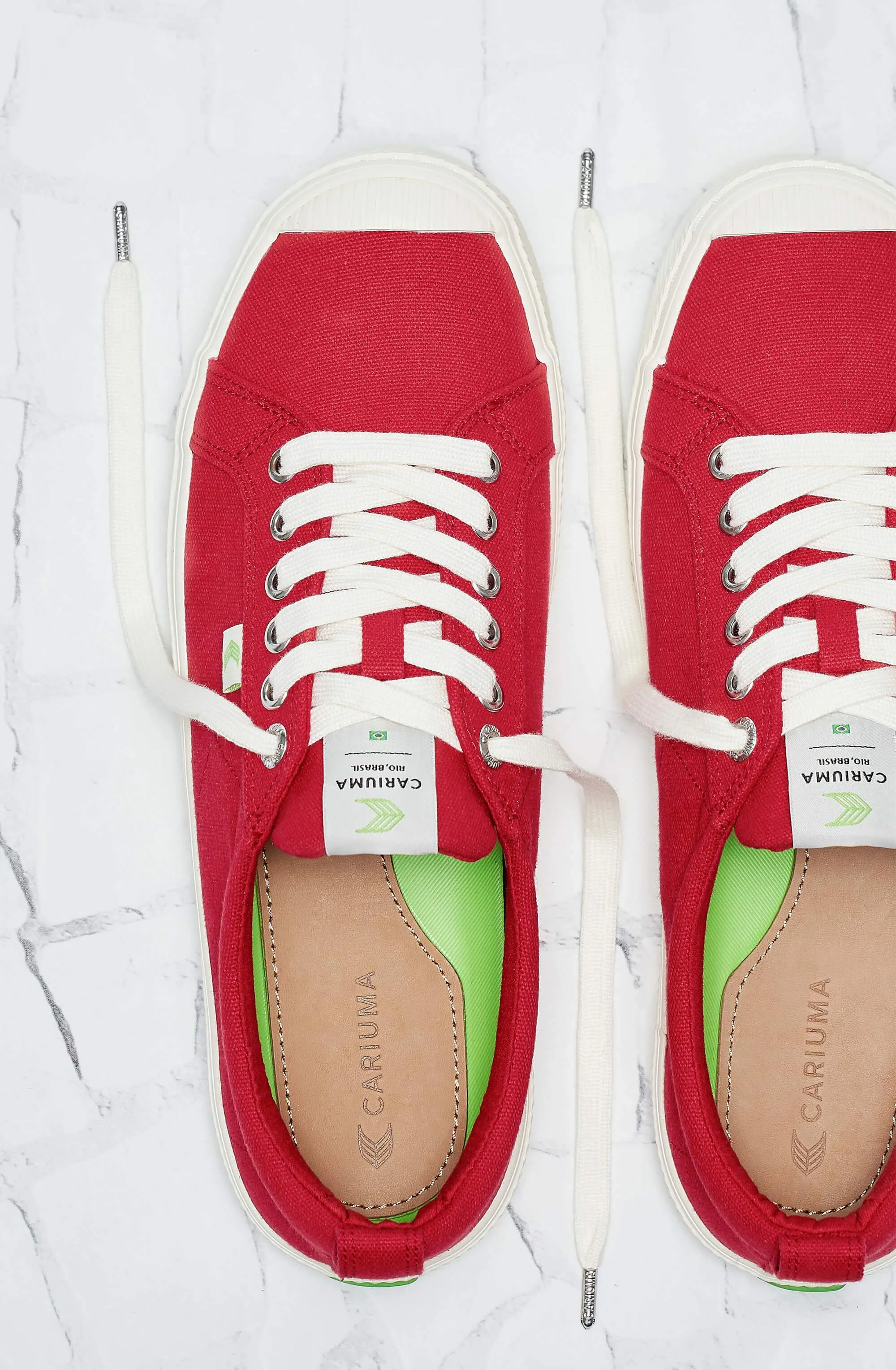 OCA Low Red Canvas Sneaker Men