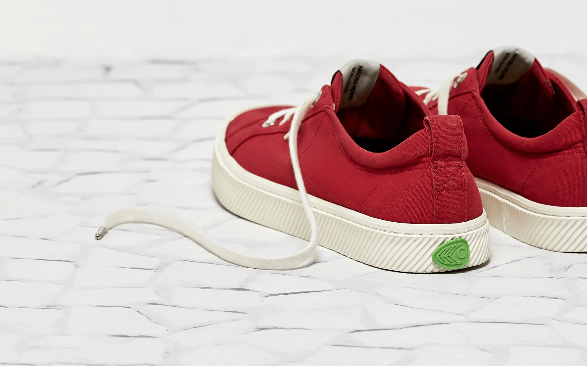 OCA Low Red Canvas Sneaker Men