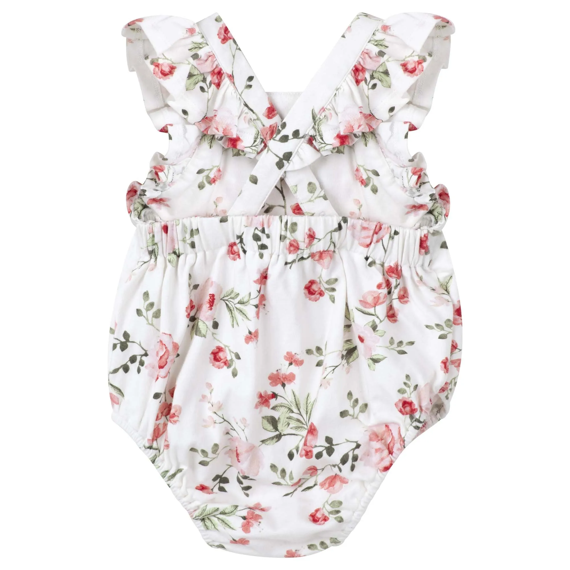 Penny Floral Luna Romper - Pink