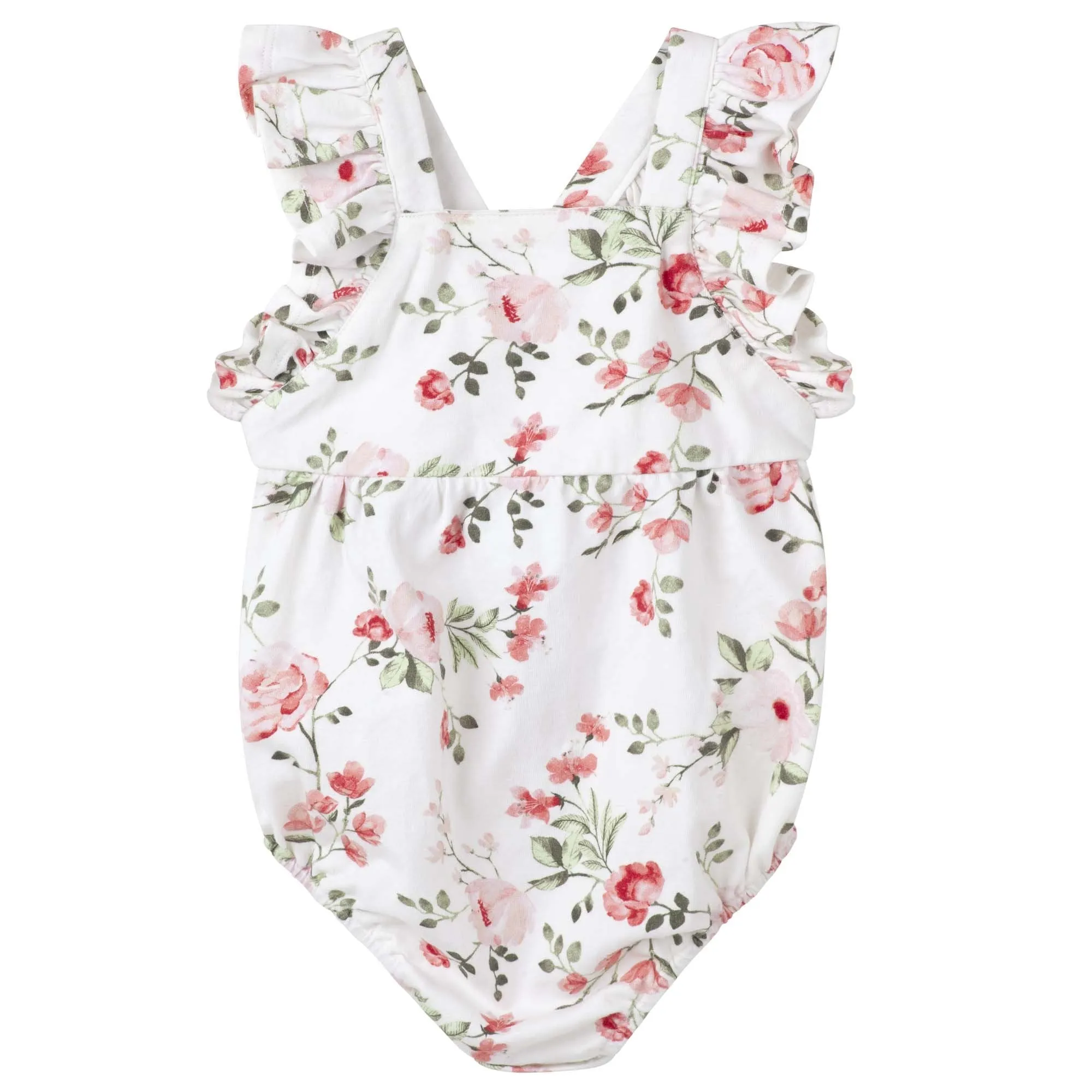 Penny Floral Luna Romper - Pink