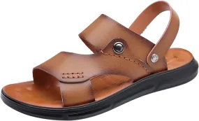 Sandals Men Beach Sandal Waterproof Sport Sandals Wide for Men Comfortable Outdoor Beach Shoes