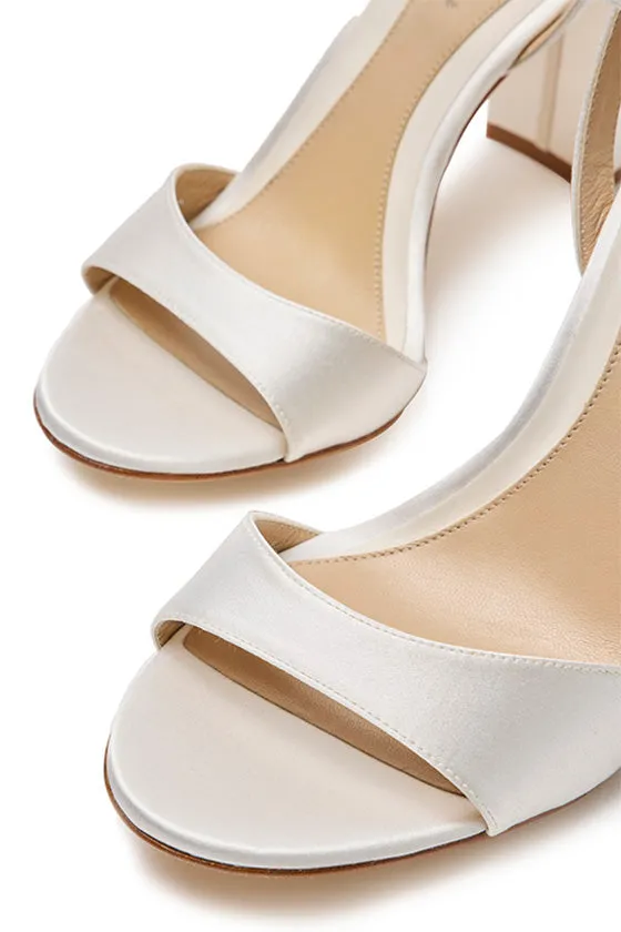 Sarah Satin Heel